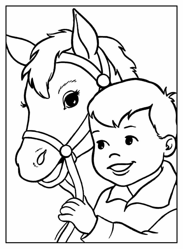 desenhos de cavalo para colorir 19