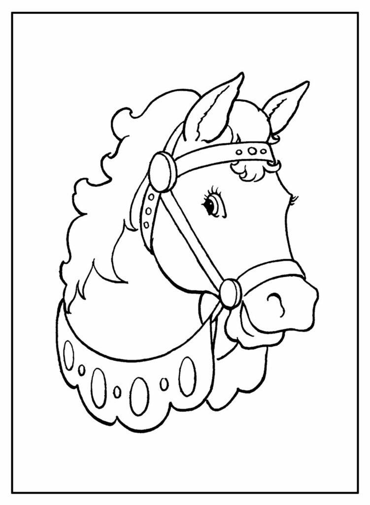 desenhos de cavalo para colorir 2