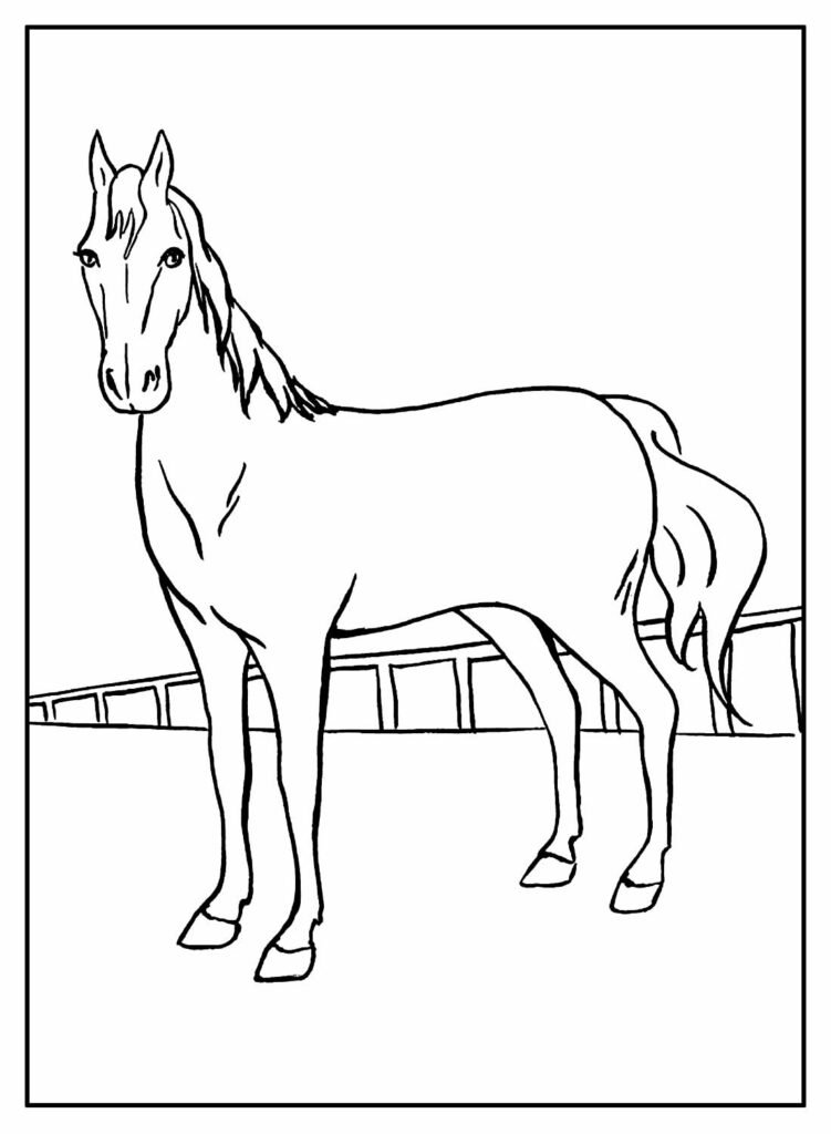 desenhos de cavalo para colorir 20