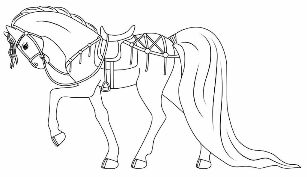 desenhos de cavalo para colorir 23