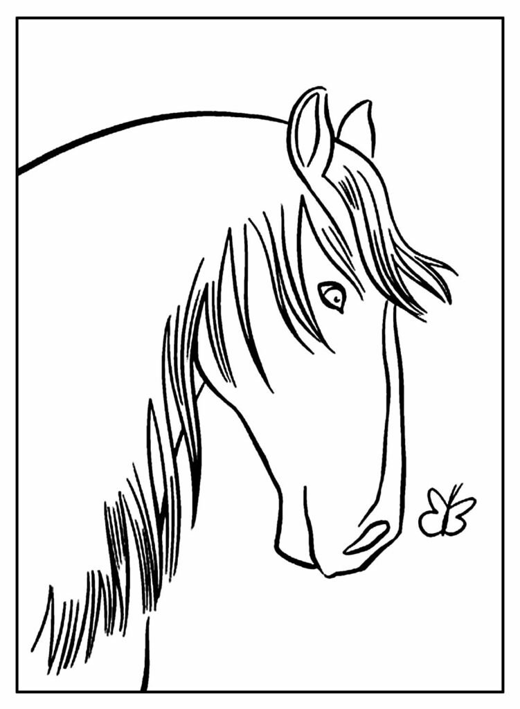 desenhos de cavalo para colorir 25