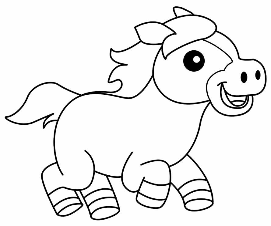 desenhos de cavalo para colorir 28