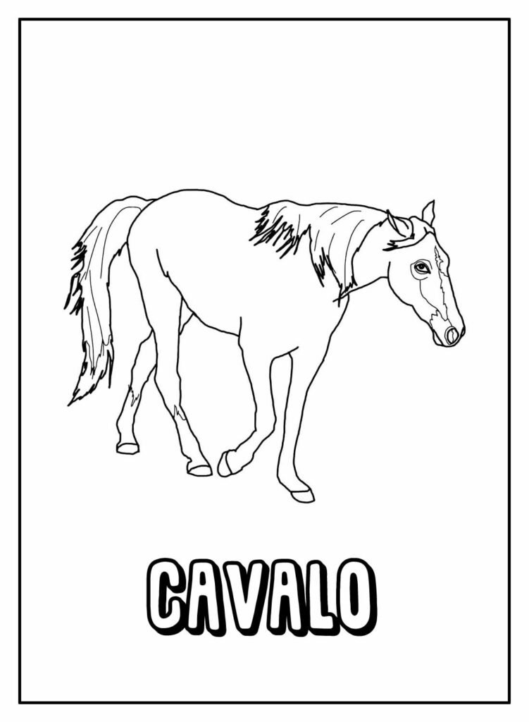 desenhos de cavalo para colorir 29