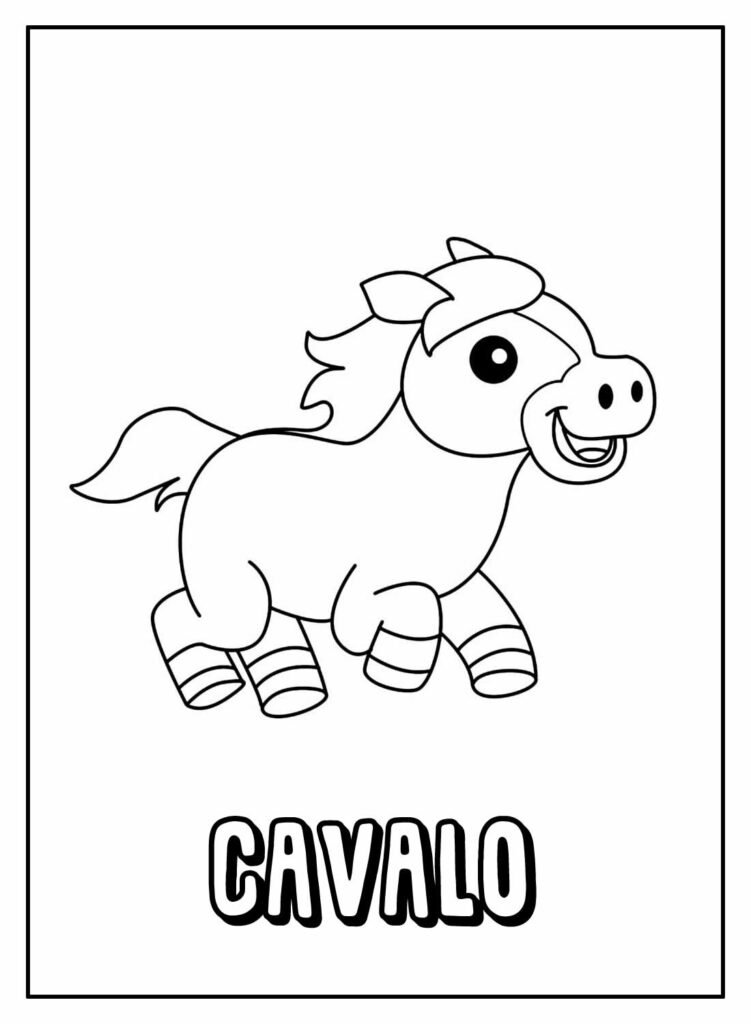 desenhos de cavalo para colorir 33