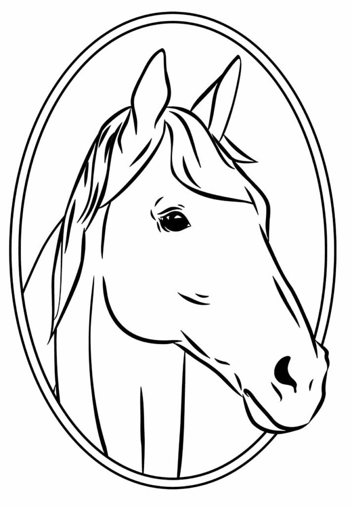 desenhos de cavalo para colorir 35