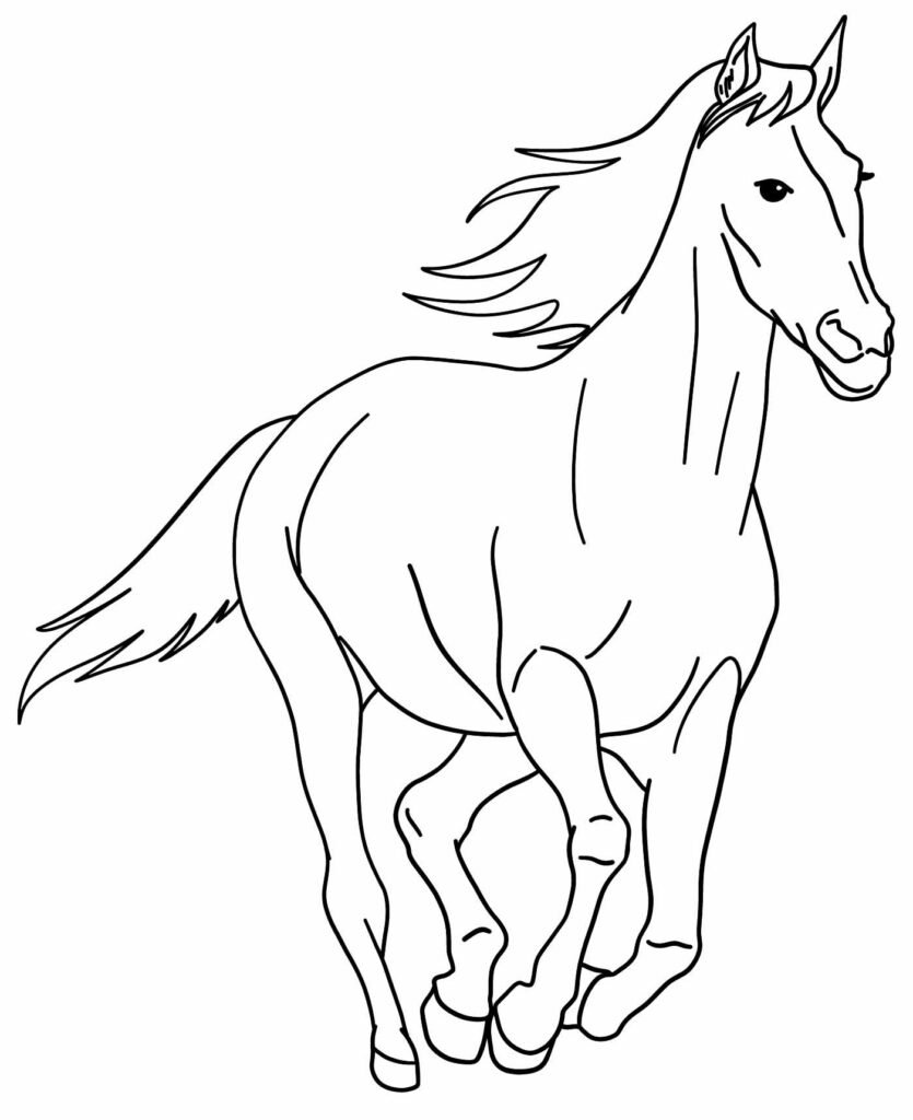 desenhos de cavalo para colorir 42