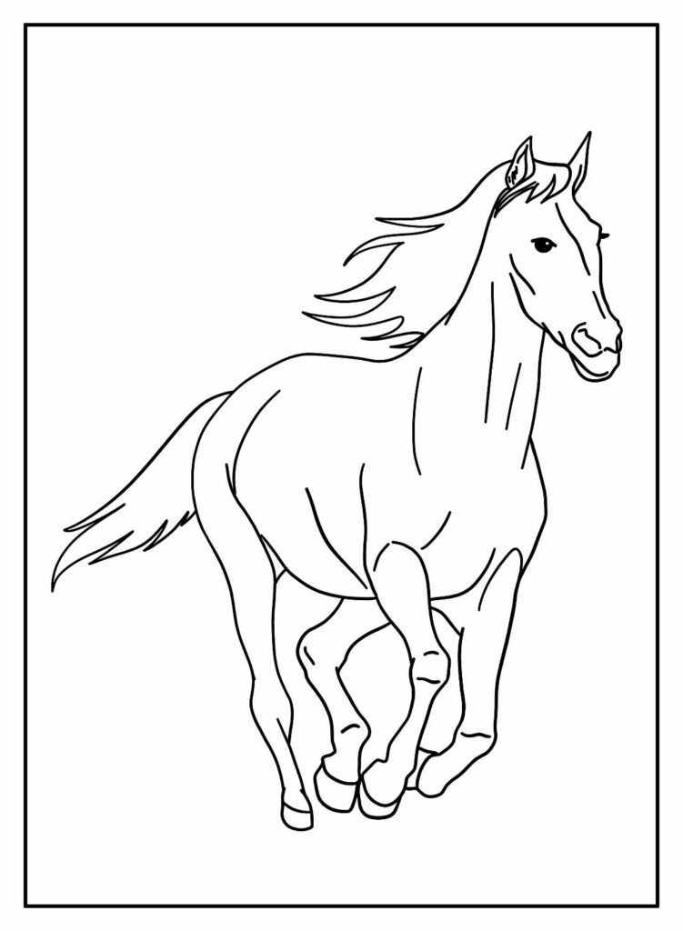 desenhos de cavalo para colorir 43