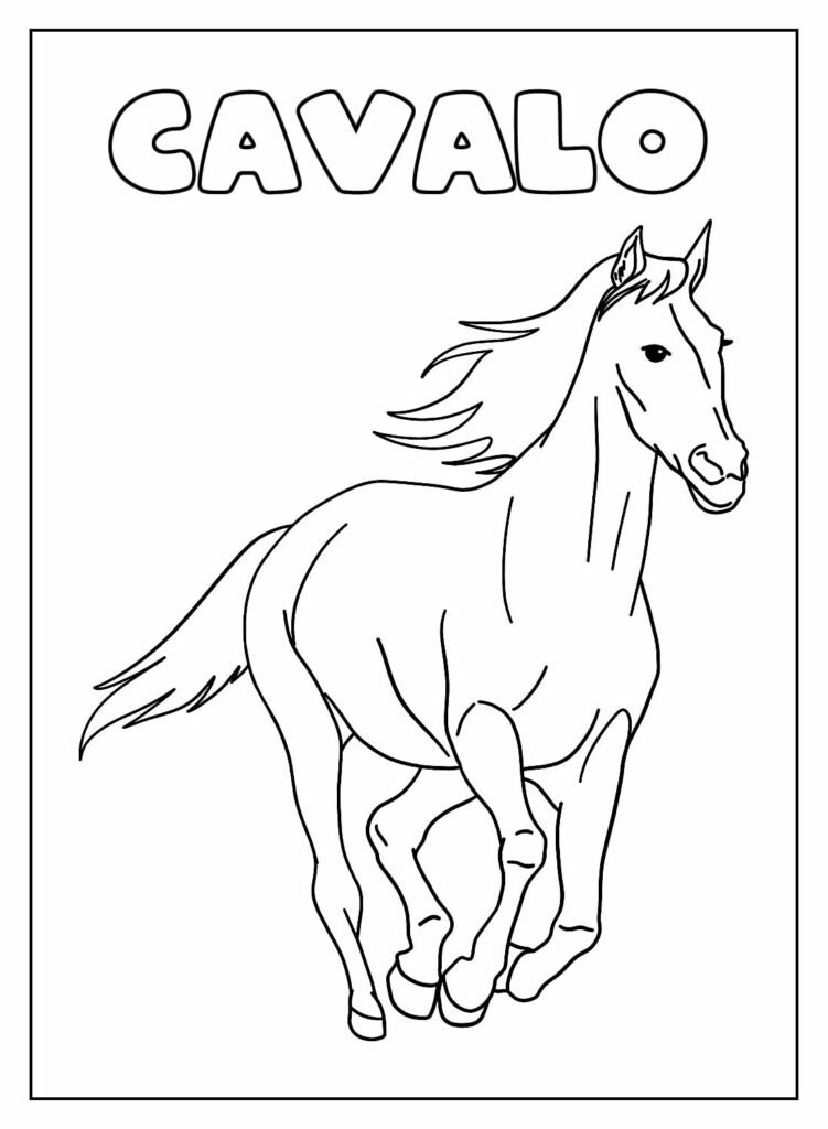 desenhos de cavalo para colorir 44