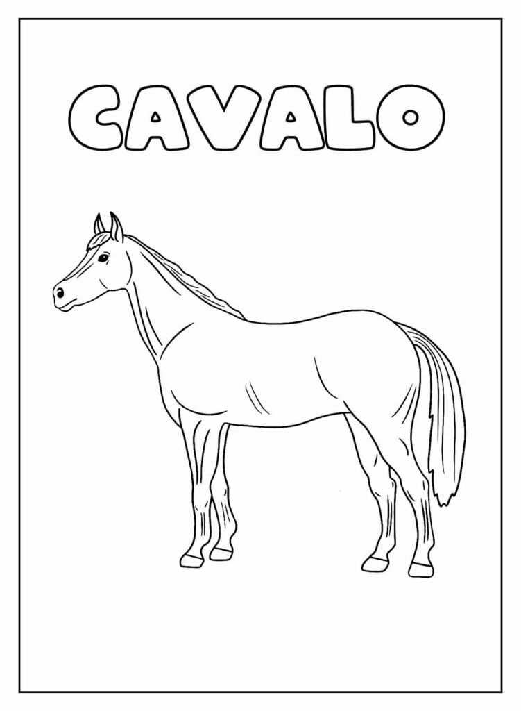 desenhos de cavalo para colorir 46