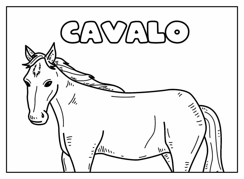 desenhos de cavalo para colorir 52