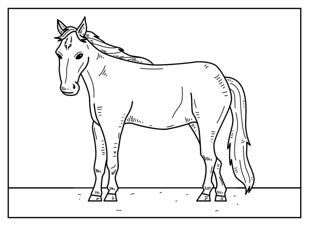 desenhos de cavalo para colorir 53