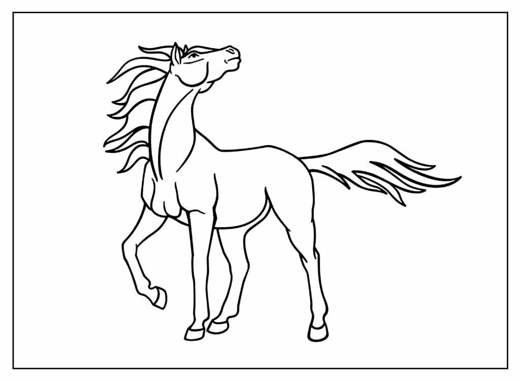 desenhos de cavalo para colorir 6