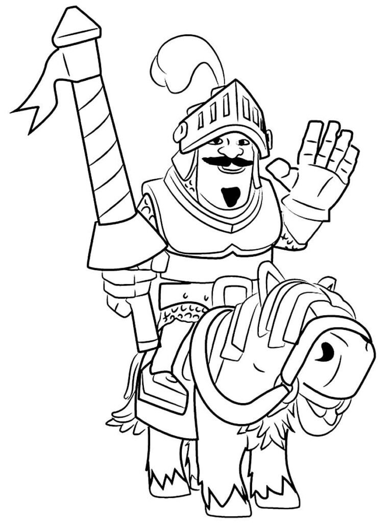 desenhos de clash royale para colorir 1