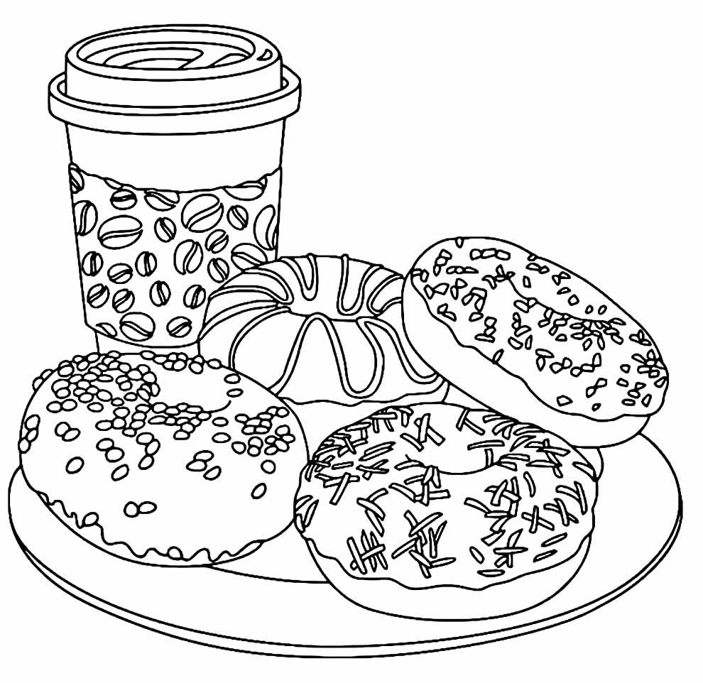 desenhos de comida para colorir 1