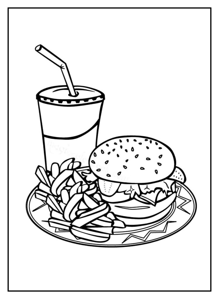 desenhos de comida para colorir 18