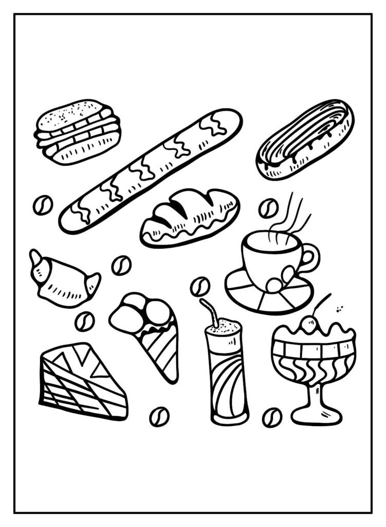 desenhos de comida para colorir 21 1