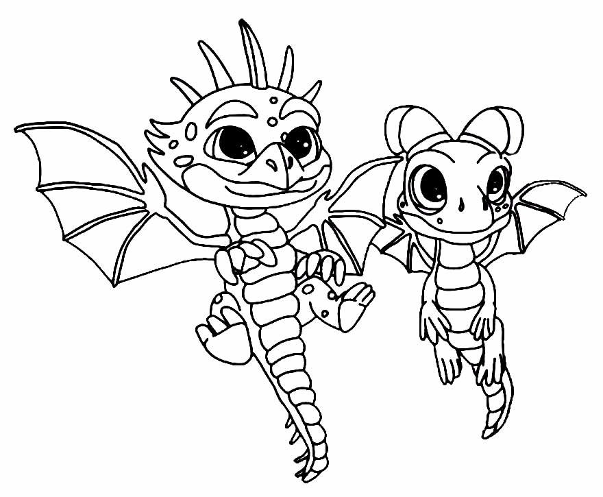 desenhos de como treinar o seu dragao para pintar e colorir 11