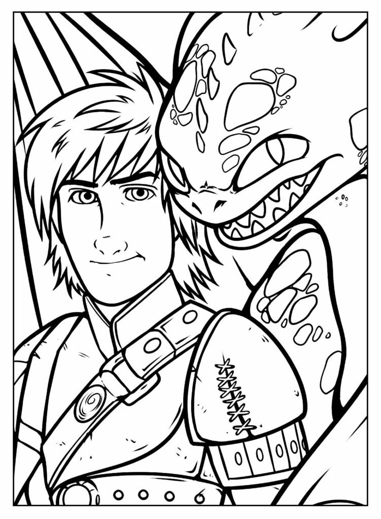 desenhos de como treinar o seu dragao para pintar e colorir 18