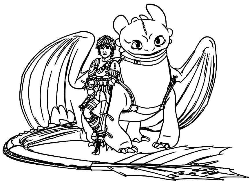 desenhos de como treinar o seu dragao para pintar e colorir 20