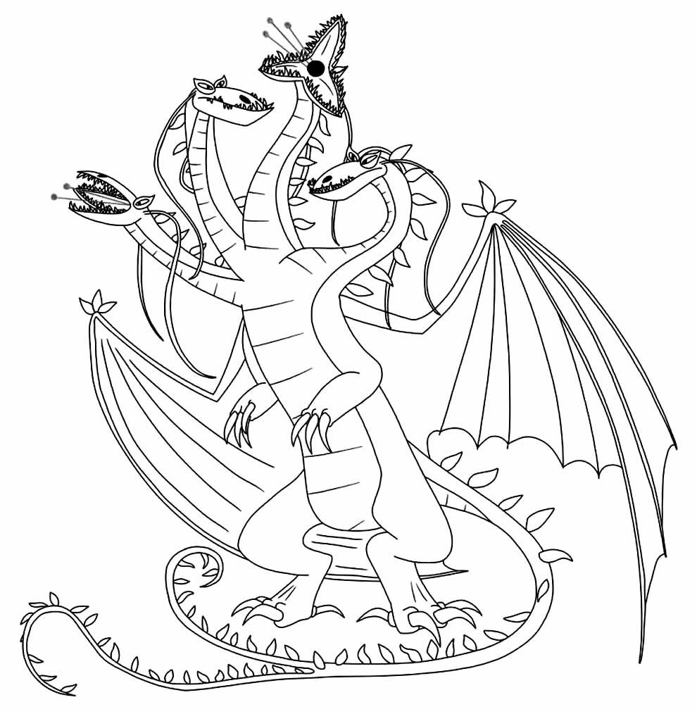 desenhos de como treinar o seu dragao para pintar e colorir 6