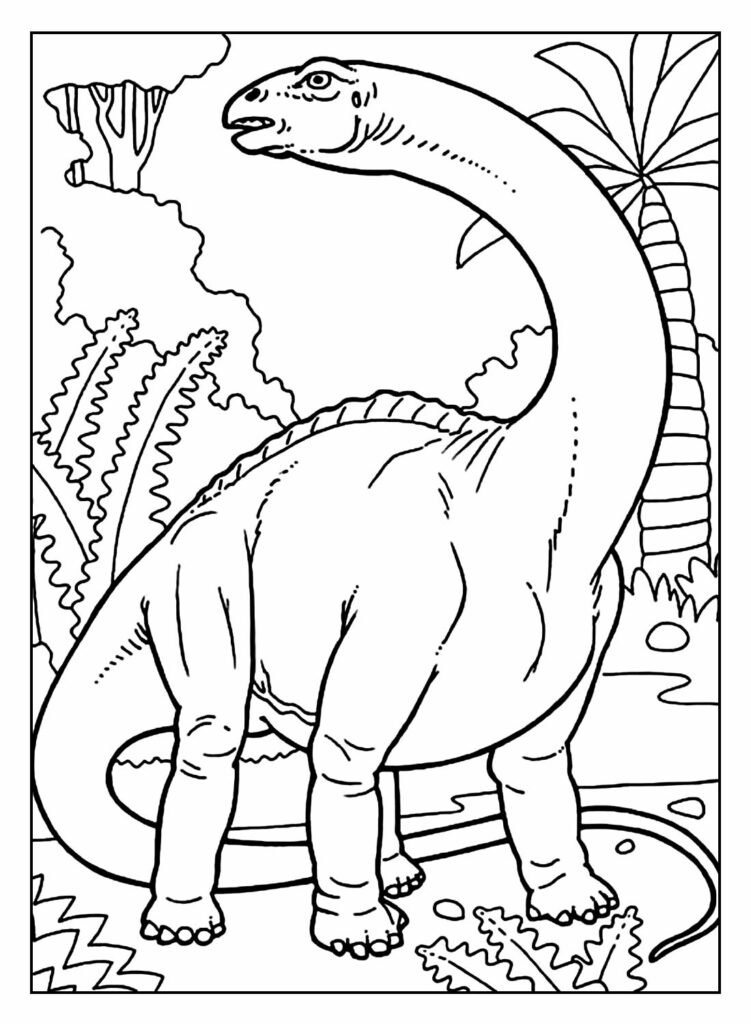 desenhos de dinossauro para colorir 1