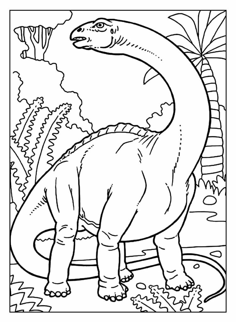 desenhos de dinossauro para colorir 1