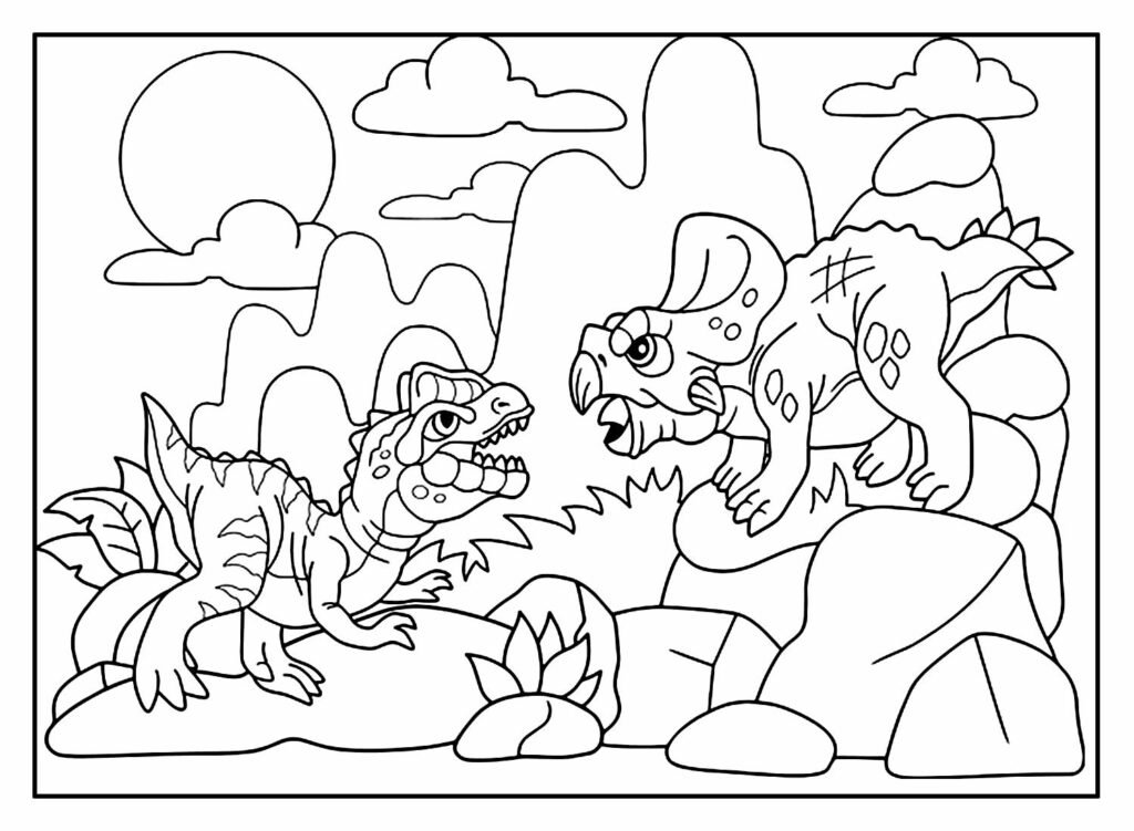 desenhos de dinossauro para colorir 23