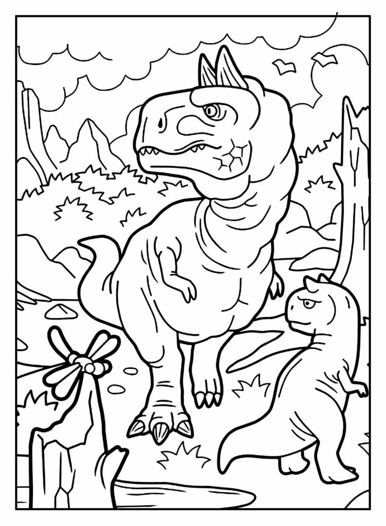 desenhos de dinossauro para colorir 25