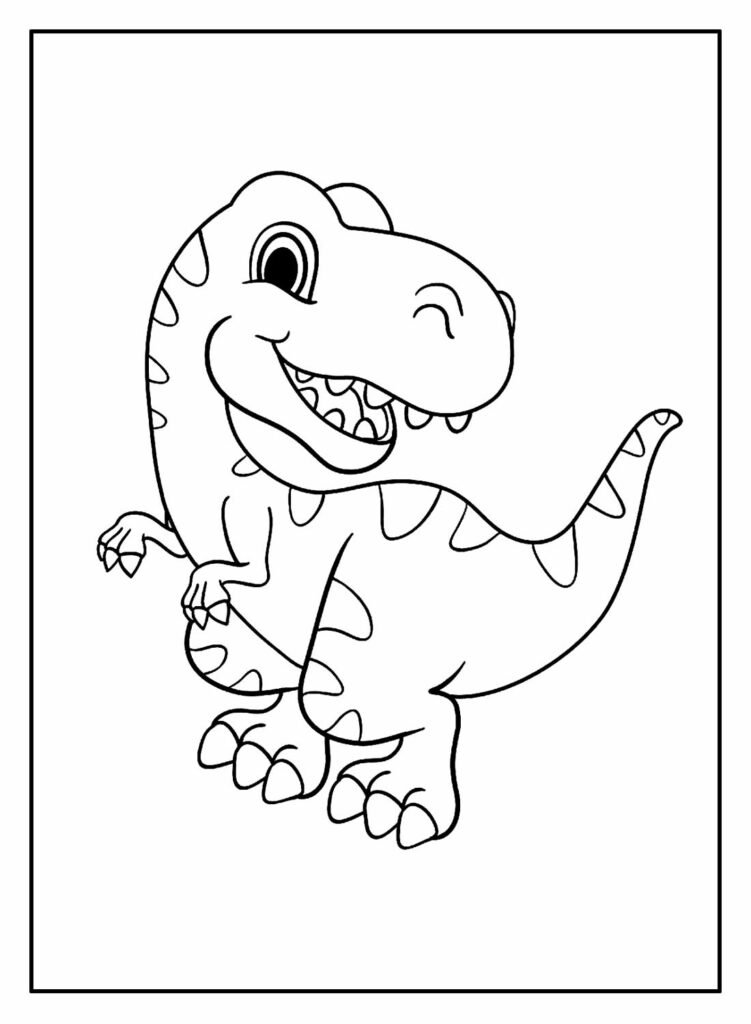 desenhos de dinossauro para colorir 5