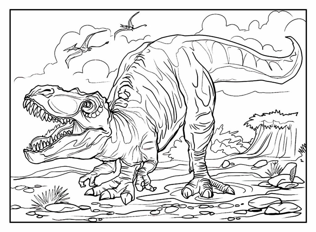 desenhos de dinossauro para colorir 9