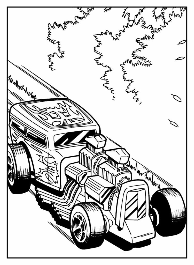 desenhos de hot wheels para colorir 13