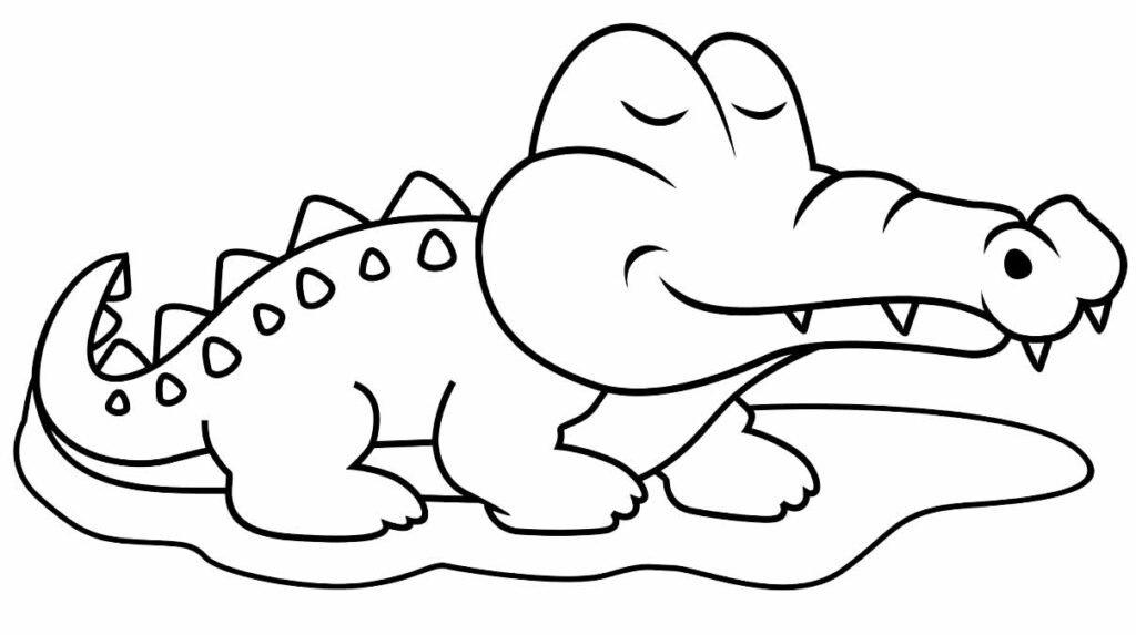 desenhos de jacare para colorir 19