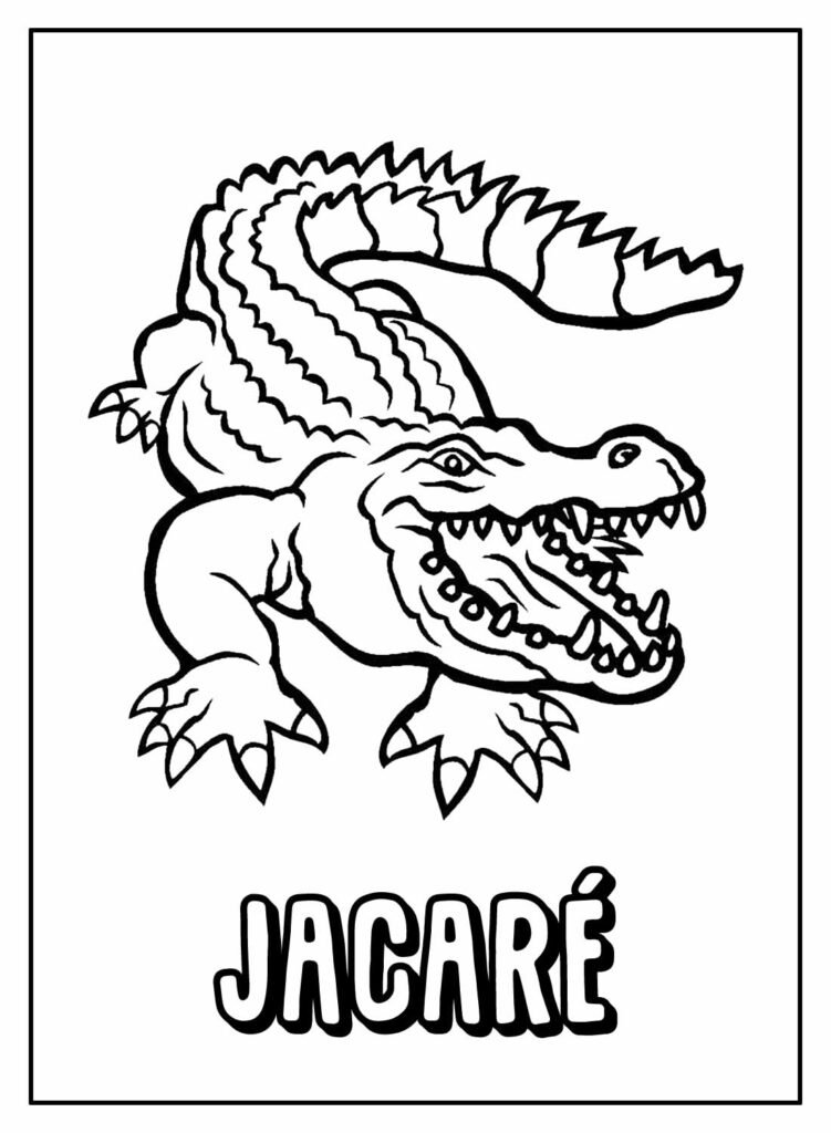 desenhos de jacare para colorir 4