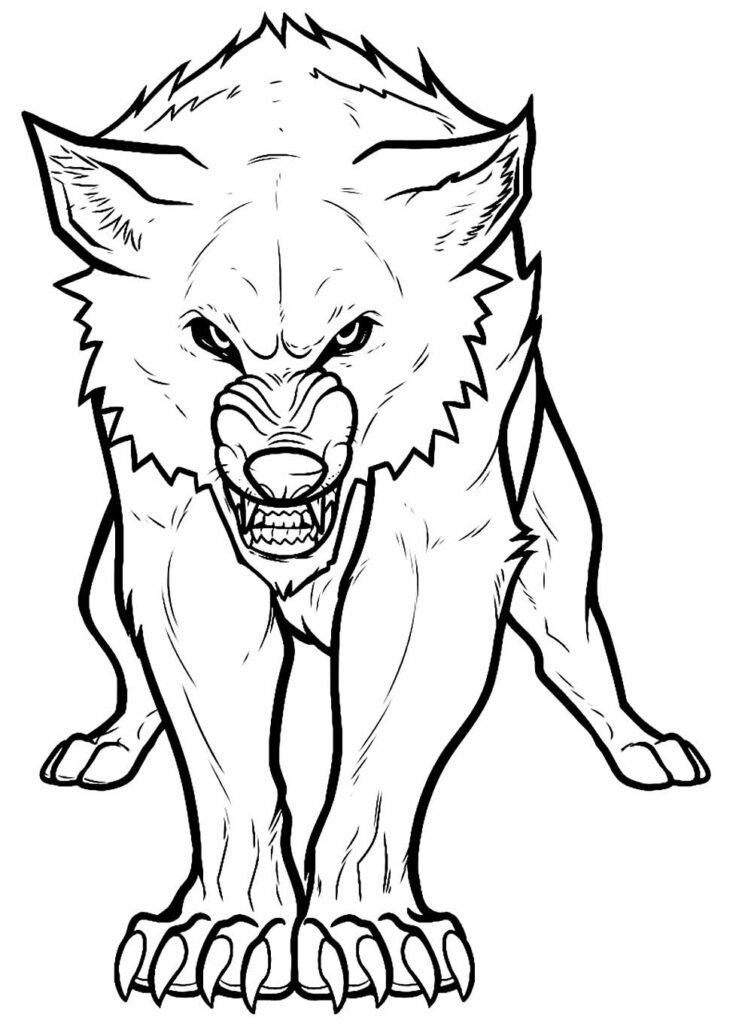 desenhos de lobo para colorir 10