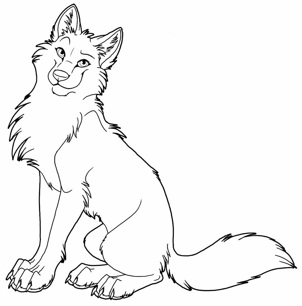 desenhos de lobo para colorir 12