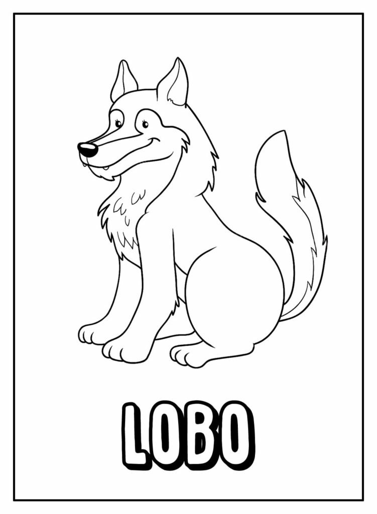 desenhos de lobo para colorir 16