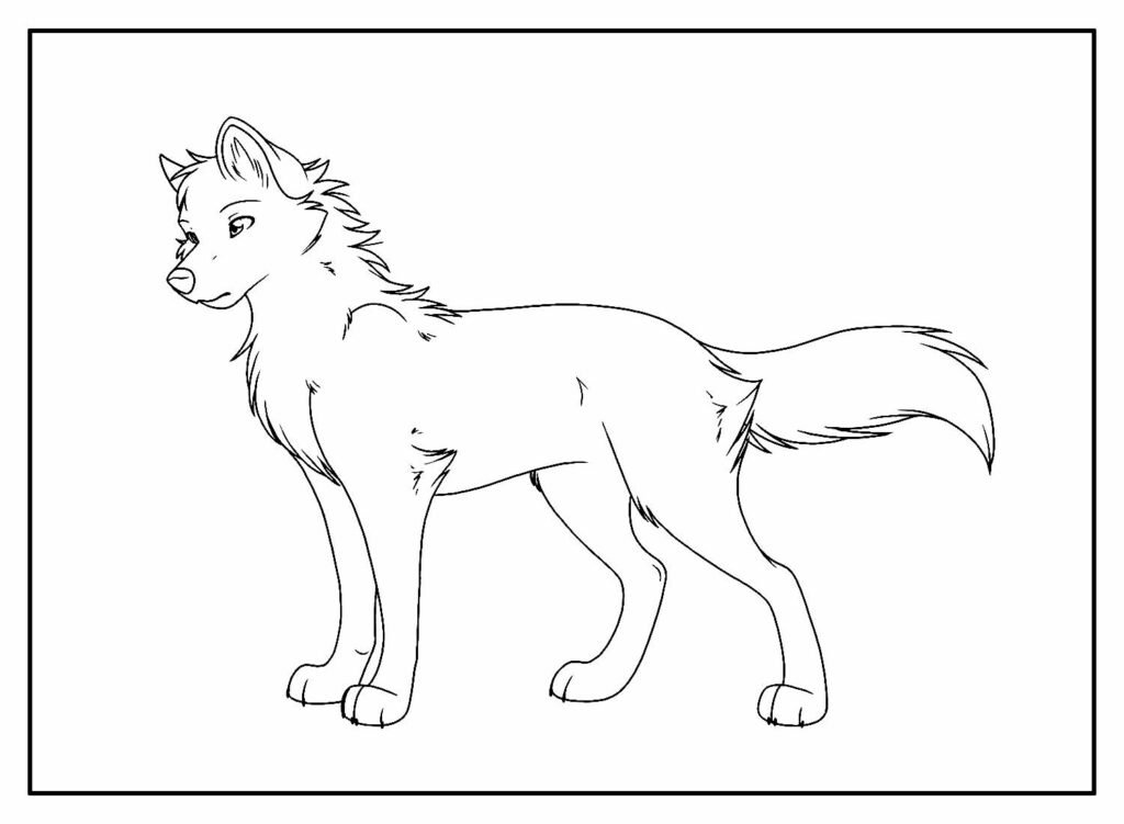 desenhos de lobo para colorir 2