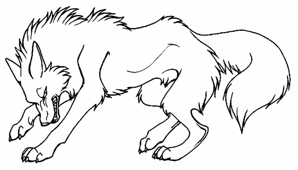 desenhos de lobo para colorir 22