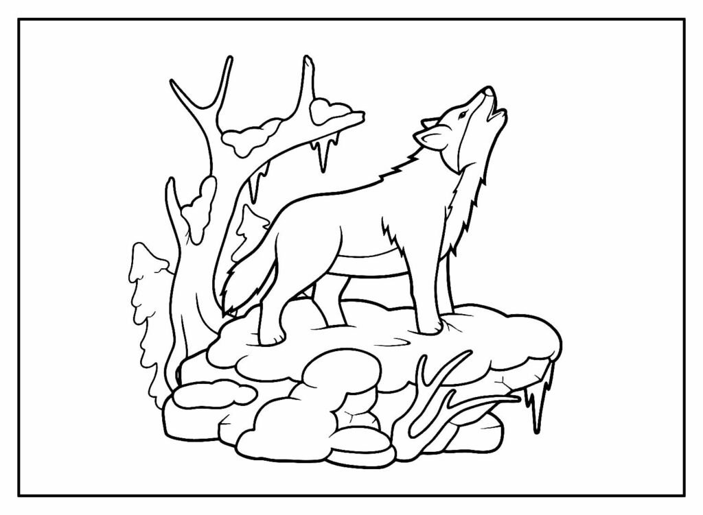 desenhos de lobo para colorir 8