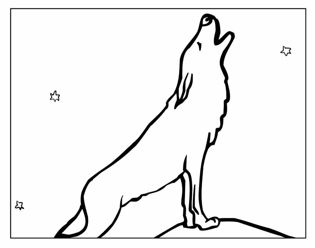 desenhos de lobo para colorir e pintar 25