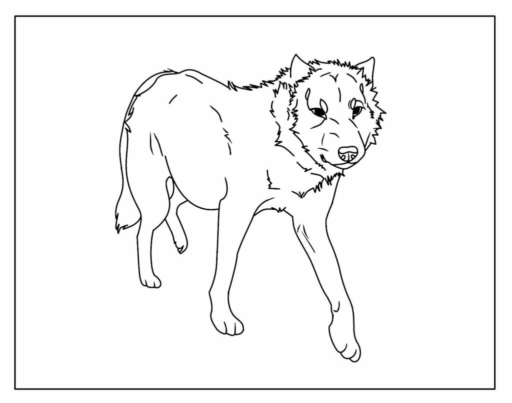 desenhos de lobo para colorir e pintar 27
