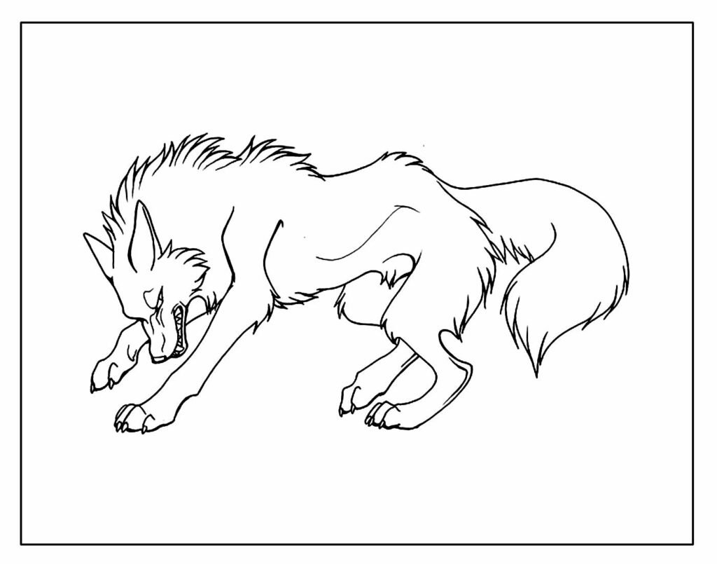 desenhos de lobo para colorir e pintar 28