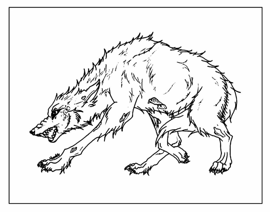 desenhos de lobo para colorir e pintar 8