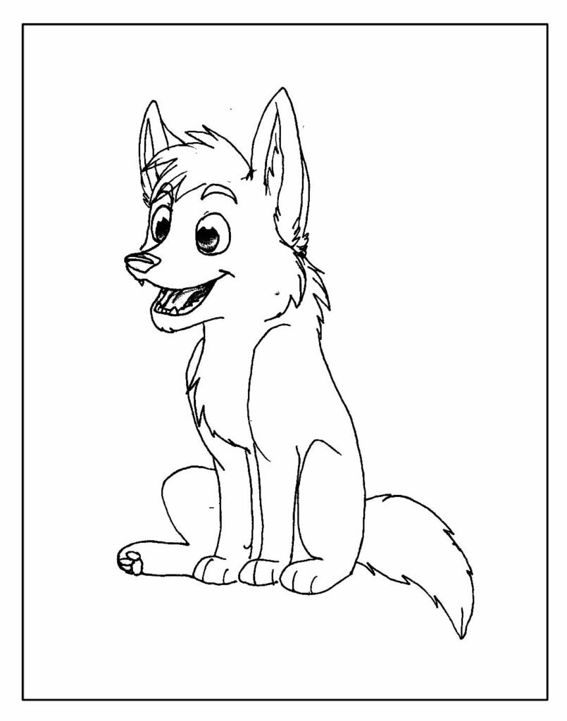 desenhos de lobo para colorir e pintar 9