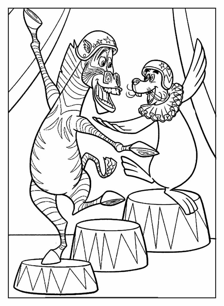 desenhos de madagascar para colorir 13
