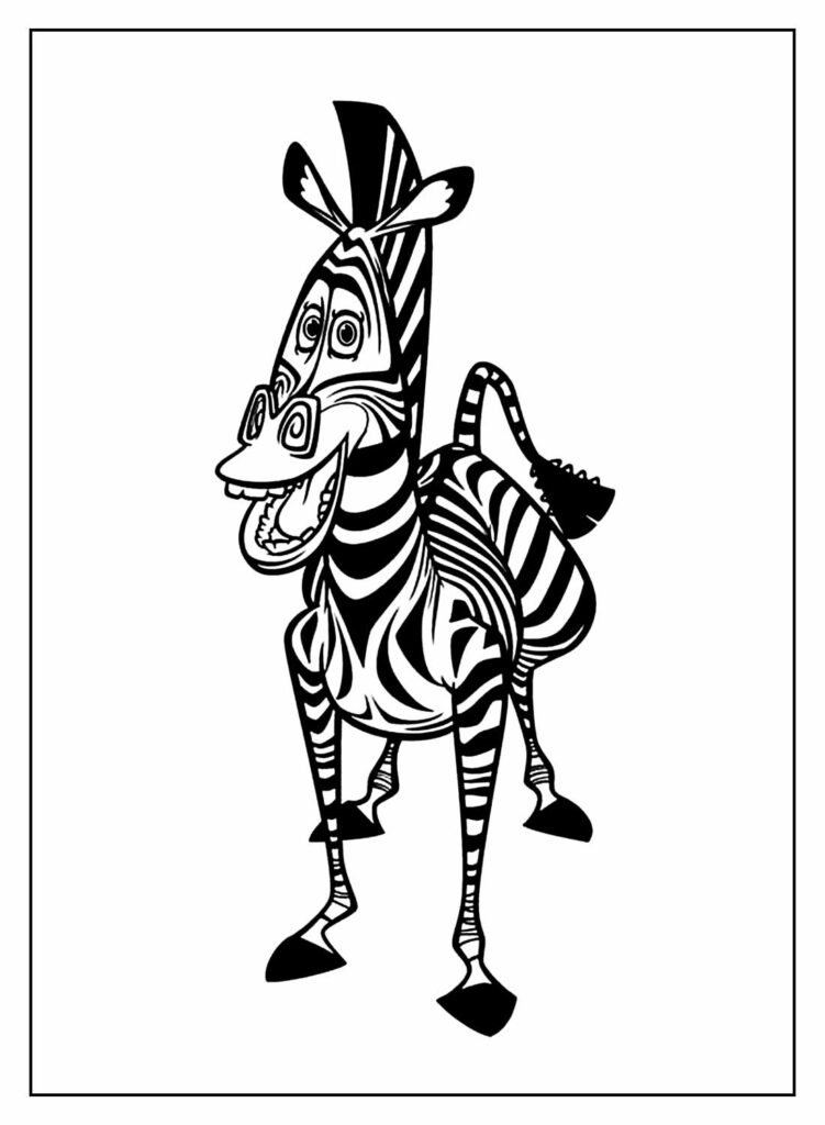desenhos de madagascar para colorir 18