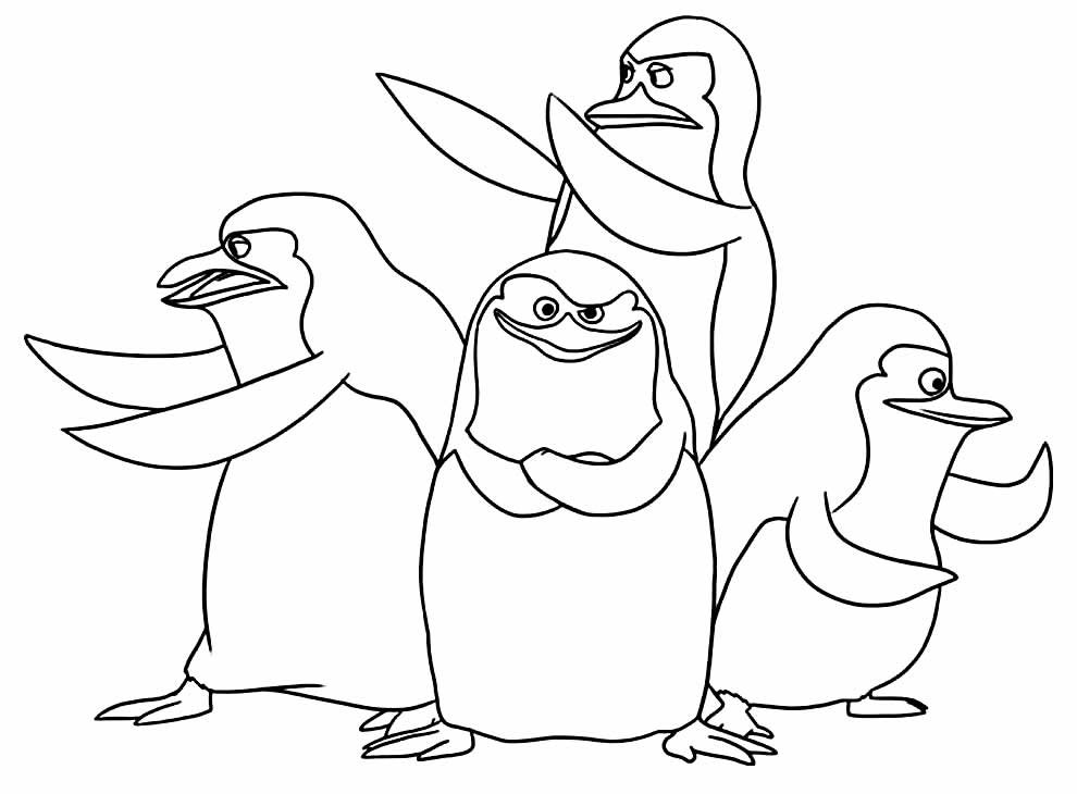 desenhos de madagascar para colorir 2
