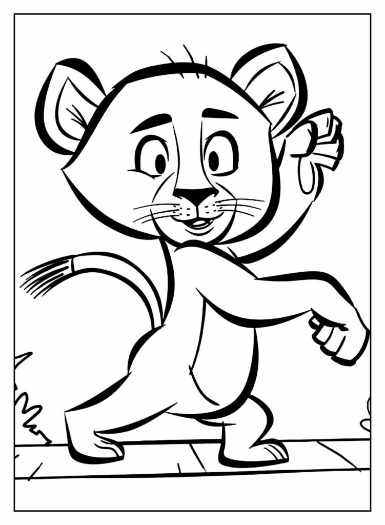 desenhos de madagascar para colorir 24