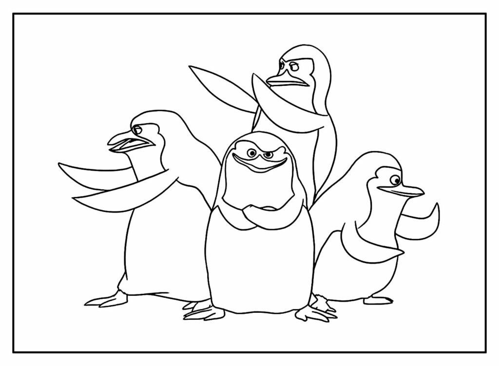desenhos de madagascar para colorir 3