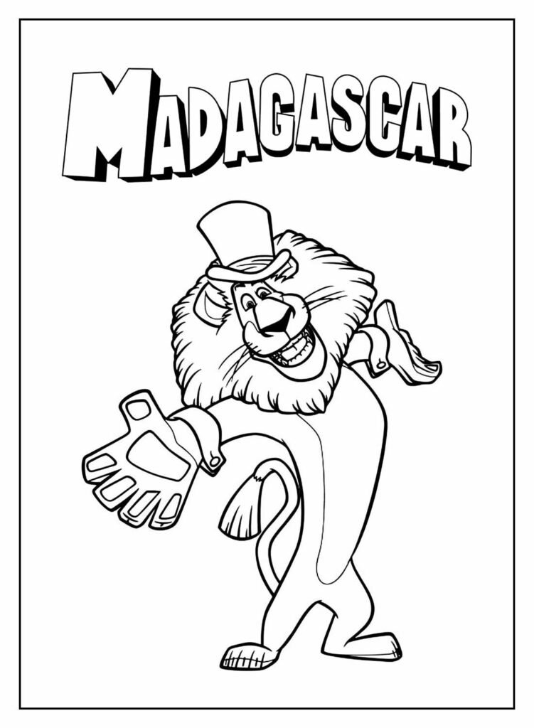 desenhos de madagascar para colorir 31
